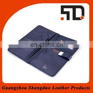 Leading Factory of Customized Leather Passport Pouch Holder PU Passport Folder