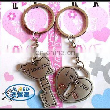Fancy Cheap Metal Custom Engraved Keychain Heart Shape Key Chain photo-5