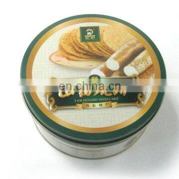 Hot sale round metal tins for snack,crisps