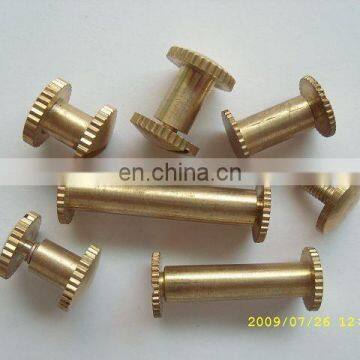 Factory direct wholesale golden book screw,menu screw