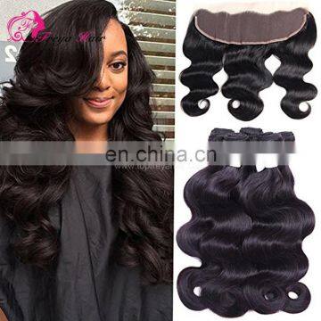 Freya Hair wholesale 10 to 22inch in stock lace frontal body wave extensions virgin brazilian human hair