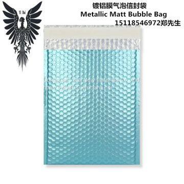 Ice Blue Metallic Matt Bubble Bag