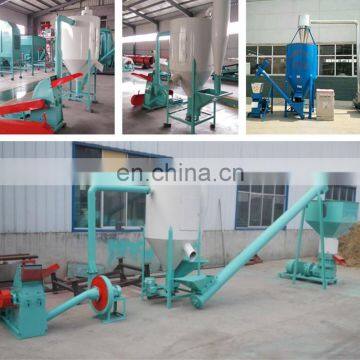 Small Capacity 0.5-1t/h  Animal Feed Pellet Line