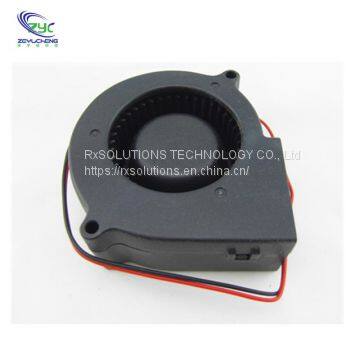 Waterproof 7530 Brushless DC Centrifugal Turbo Fan With 12V Dual Ball Bearing