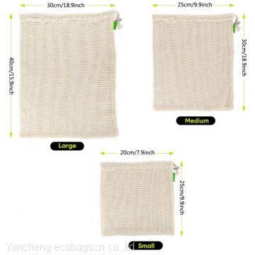 GOTS Organic Cotton Produce Bags | Mesh Shopping Bag | Organic Fruit Bag | Zero Waste Gifts, Grocery Bag, Plastic Free, Eco Friendly photo-4