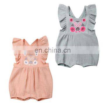 Organic Cotton Romper Toddler Girl Clothes Kids Playsuit