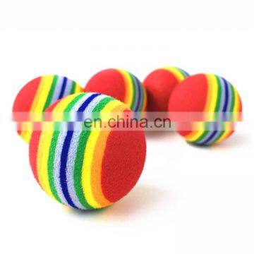 Оптовая продажа маленьких цветных эластичных тихих интерактивных мячей-игрушек для кошек из EVA диаметром 35 мм photo-3