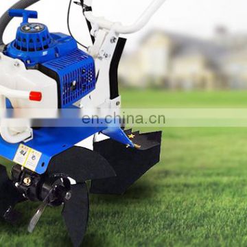 2.2kw Friction Brake Walking Behind Gear And Chain Transmission 2019 New Model Mini Power Ground 52cc Gasoline Tiller Loosener