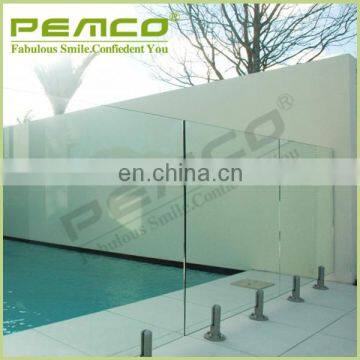 Wholesale Custom Decorative Balcony Mirror Polished Stainless Steel Pool Fence Glass Spigot Railing photo-3