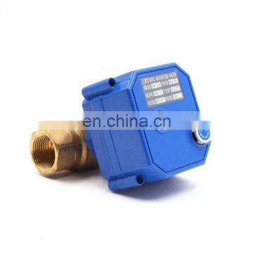 Normally Closed/Normal Closed Low Current Brass Electric Motor Valve photo-3
