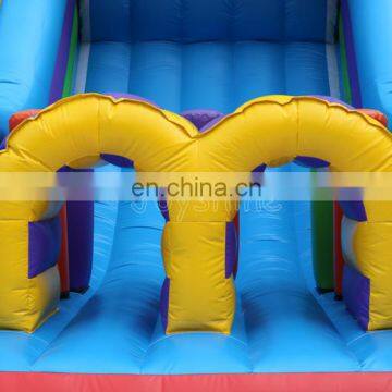 Home Garden Backyard Vertical Rush Inflatable Obstacle Course Slide With Rocket Climb Slide Game photo-6