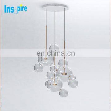 Modern Clear Glass Bubble Lamp Chandelier For Home Decor Fixture Clear Glass Ball Pendant Lamp photo-5
