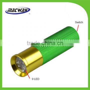 Dual color best 9 led torch flashlight