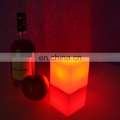 PE Plastic Led Bar Cube Chairs,illuminated Cube Stool,plastic Led Cube Seating photo-5