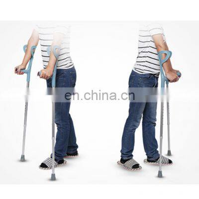 Medical adjustable aluminum forearm walking elbow crutches