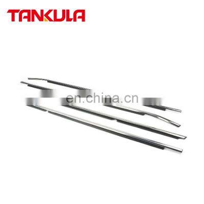 4Pcs Car Door Trim Moulding Window Weatherstrip Car Seal Belt PVC Moulding Trim For Toyota Camry 2012-2014