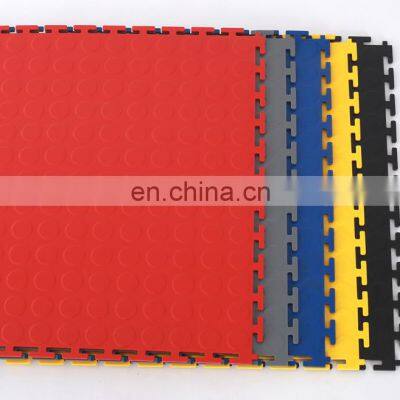Indoor Use PVC Interlocking Floor Tiles Size 500*500*6mm