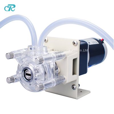 Peristaltic pump for liquid transfer in small medicine tank