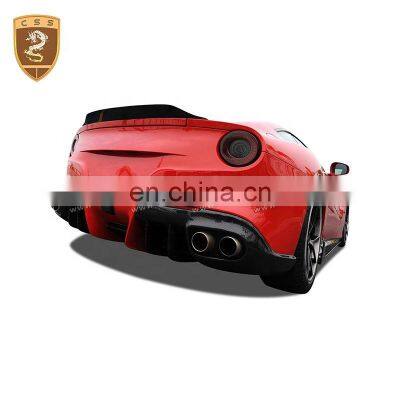 DMC Style Car Rear Diffuser Single Carbon Trunk Lip For Ferrari F12 Accessories Part Auto