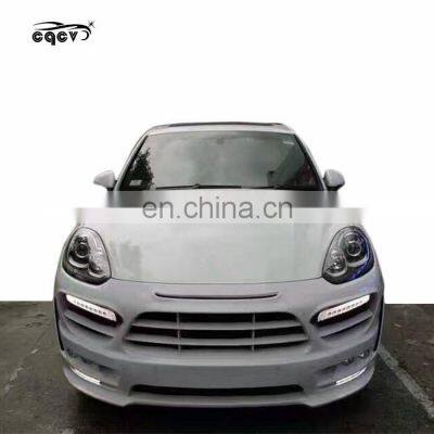 2011-2017 high quality HM style wide body kit for Porsche Cayenne 958 carbon fiber hood front bumper rear bumepr wide fender