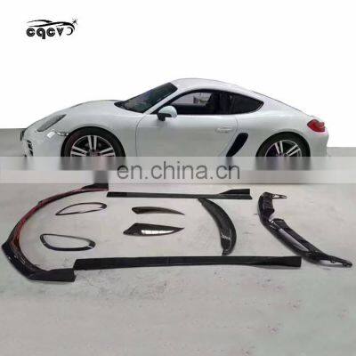Carbon Fiber Body Kit for Porsche Cayman/boxster 981 Front Spoiler Side Skirts Rear Diffuser for Porsche Caymen/boxster 981 photo-4