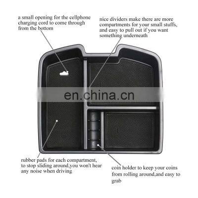 Interior Accessories Parts Silicone Armrest Rest Storage Box Center Control Console Organizer Tray For Chevrolet Suburban 2007 photo-3