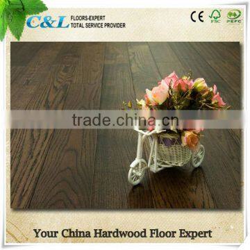 Dark Walnut Color Engineered Oak Wood Flooring