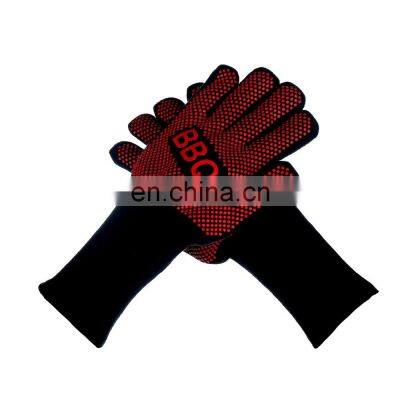 932F 500 Degrees Extreme Heat Resistant Silicone Grip Grill BBQ Gloves