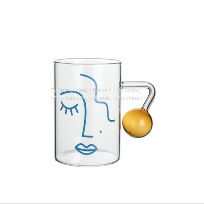 High Quality Glass Cup for Coffee and Milk Wholesale Glass Cup for the Young photo-4