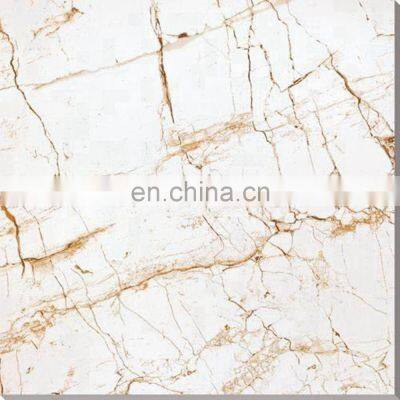 3D Inkjet Carrara White 600*600/800*800MM Glazed Polished Marble Design Floor Tiles photo-3