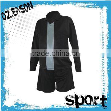Custom Made Latest Black Soccer Jersey Manufacturer photo-4