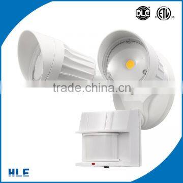 Sensor time and distance settings twin light led spot security light fitting with PIR sensor                        
                                                Quality Choice