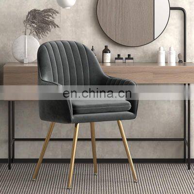 Chair Gold Luxury Cheap Nordic Modern Wholesale Metal Sofa Home Sets Velvet Furniture Waiting Lounge Living Room Accent Chairs