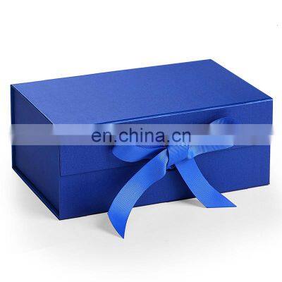 Collapsible Luxury Shredded Paper Filler Gift Boxes Flip Top Groomsmen Boxes With Magnetic Catch photo-4