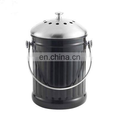 kitchen waste bin with Charcoal Filter 1.3 Gallon compost bucket for kitchen with lid