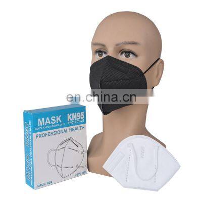 Black Kn95Mask 50Pcs Medical Mask Ffp2 Cubrebocas Kn95 Negro 5 Ply Masks Disposable Kn95 Customise