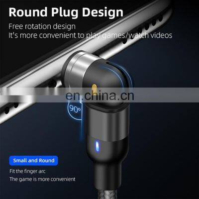 Magnetic Charge Cable 540 Degree Free Rotating L-shape Portable 3 In 1 Phone Charge Usb Cable photo-5