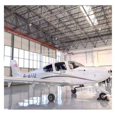 Galvanized Roof Manufacture Space Frame Truss Airport Steel Structure Prefab Airplane Hangar
