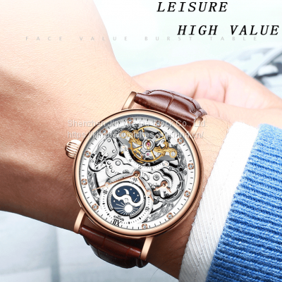 KINYUED Hot Sale Luxury Business Tourbillon Mens Automatic photo-4