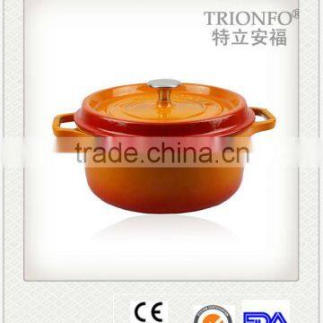 Trionfo blue pot pre-seasoned cast iron enamel pot