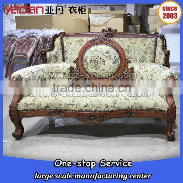 American Living Room Antique Furniture Pictures of Solid Wood Fabric Sofa Quality Choice photo-2