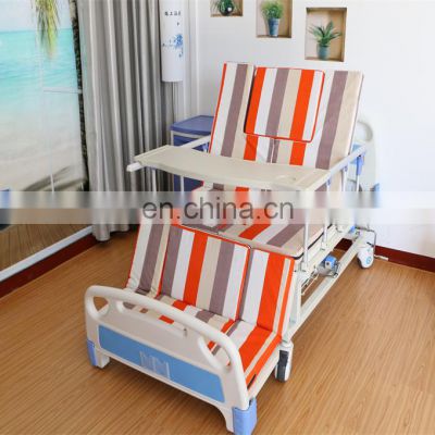 Home care multifunctional electric Paralyzed patient bed for elderly with  toilet