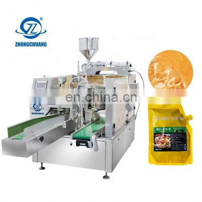 Packing Premade Bag Pouch Doypack Perfume Juice Water Fruit Coffee Sauce Cooking Oil Tomato Shampoo Packaging Machine