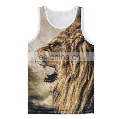 Custom Brand Printing Fitness Tank Top 100% Cotton Man Gym Tanktop Wholesale Price photo-2