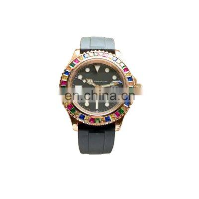 Classic Quality Luxury Candy Diamond Watch Three Hand Diving Yacht Series Automatic Mechanical Movement Watch