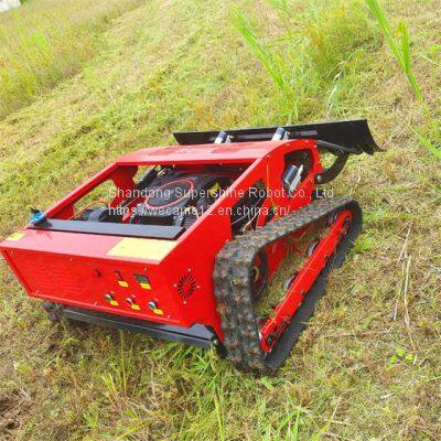 remote control tracked mower, China lawn mower robot price, grass cutter price for sale