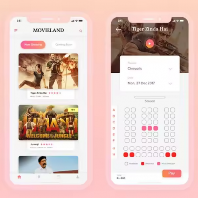 Movie Ticket Booking Mobile APP Development Online Booking Software Design Mobile App Development Services photo-4