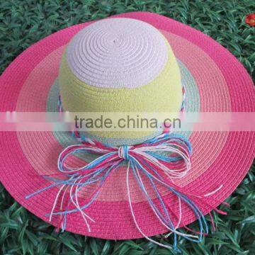 Lady Floppy Wheat Straw Hats Floppy Beach Hat Wide Brim Floppy Hat photo-6