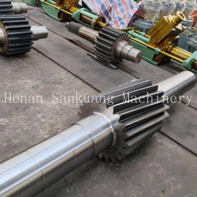 Custom Forged Alloy Steel Gearbox Gear Shaft Transmission Gear Shaft With Heat Treatment