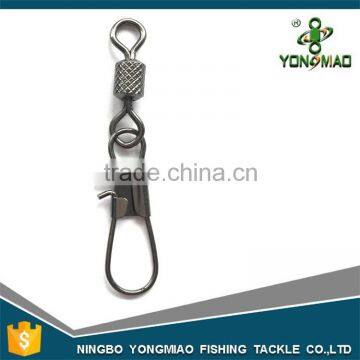 Impressed rolling swivel with interlock snap fishing tackle